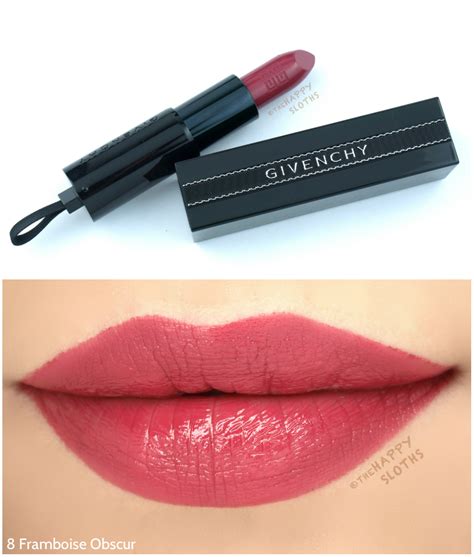 givenchy framboise obscur|Givenchy Rouge Interdit Satin Lipsticks: Review and Swatches.